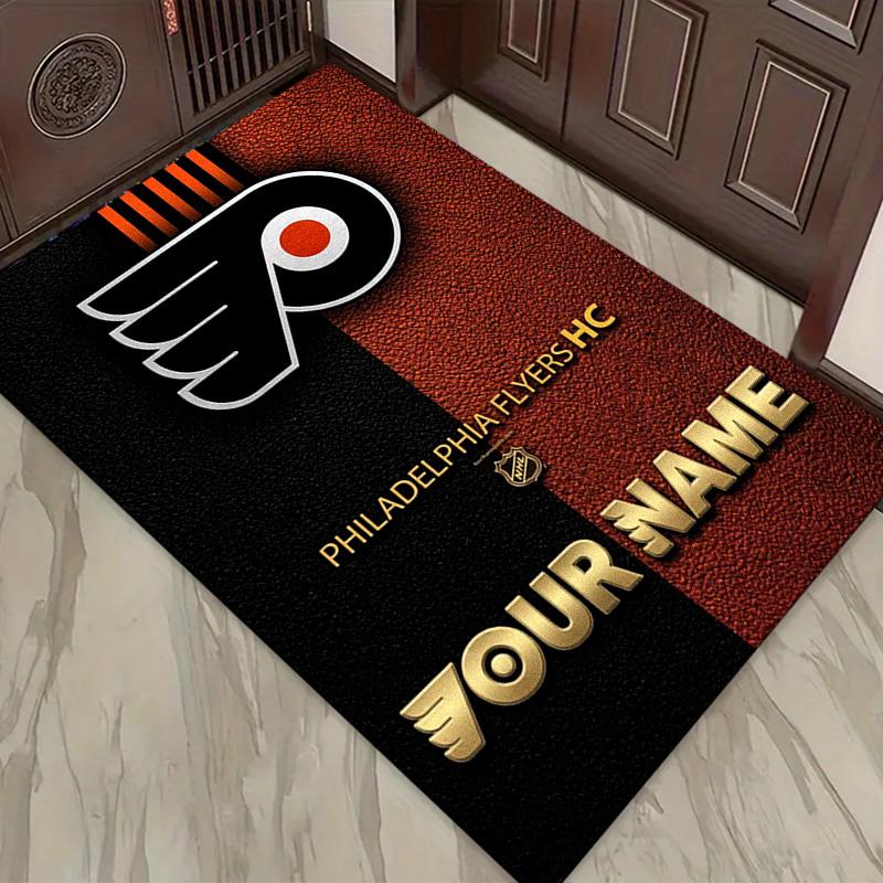 Name Custom Philadelphia Flyers Art Carpet Rug for Living Room Bedroom Home Sofa Decoration,Kids Play Non-slip Floor Mat