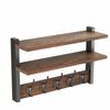 Space-Saving Solid Wood Decor Display Rack Solid Wood Entryway Key Holder  Living Room