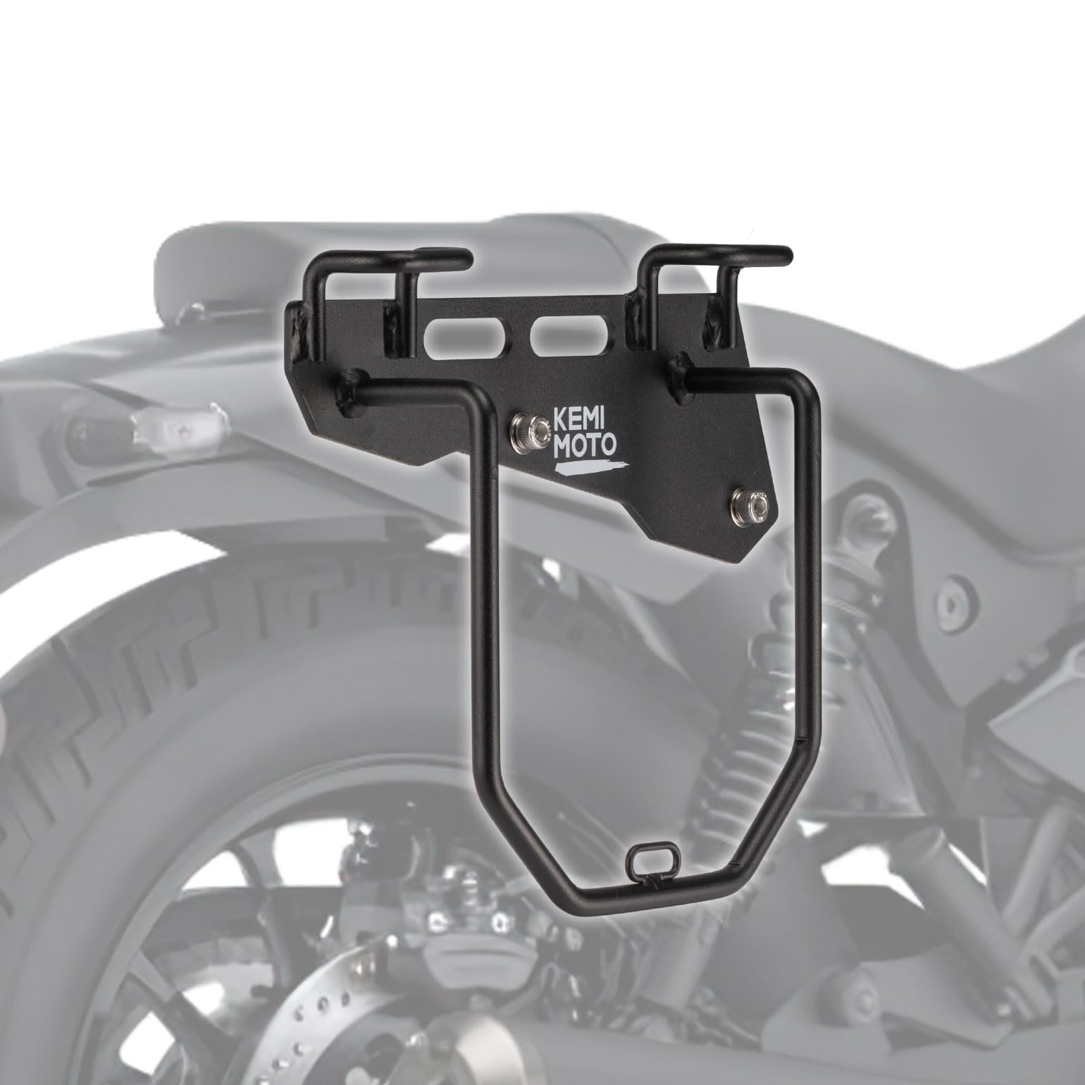 

KEMIMOTO Motorcycle Side Bag Support Right Side Only Saddle Bag Support Kawasaki Side Back Support High Strength Kawasaki Right Side Only Black