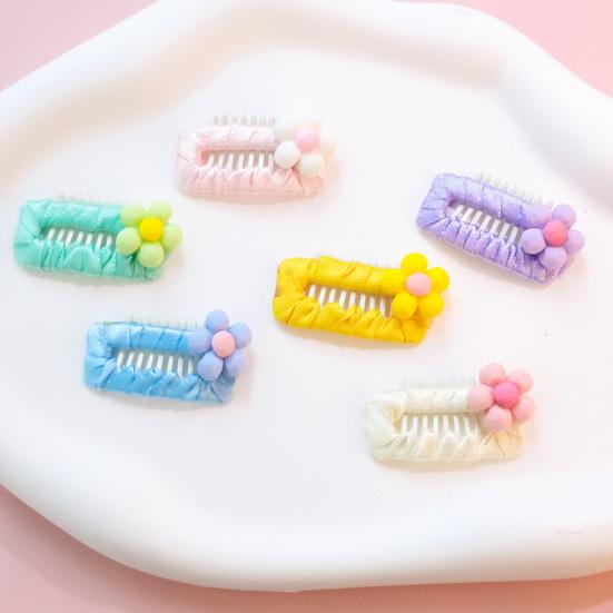 Pet Hairpin Handmade Colorful Cartoon Ultra-Light Easy-wearing Decorative DIY Flower Dog Cat BB Clip