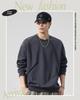 Long Plus Simple and Round Solid Loose Dark [foveitaa] Men's Fall/Winter Sweatshirt, Sleeve, Size, Stylish, Collar, Popular, Color, Pullover, Cool,