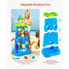 SucceBuy Water Play Table Kids Outdoor Beach Toy with 37PCS Accessories Double-Sided Summer Sand Platform for Children Gifts