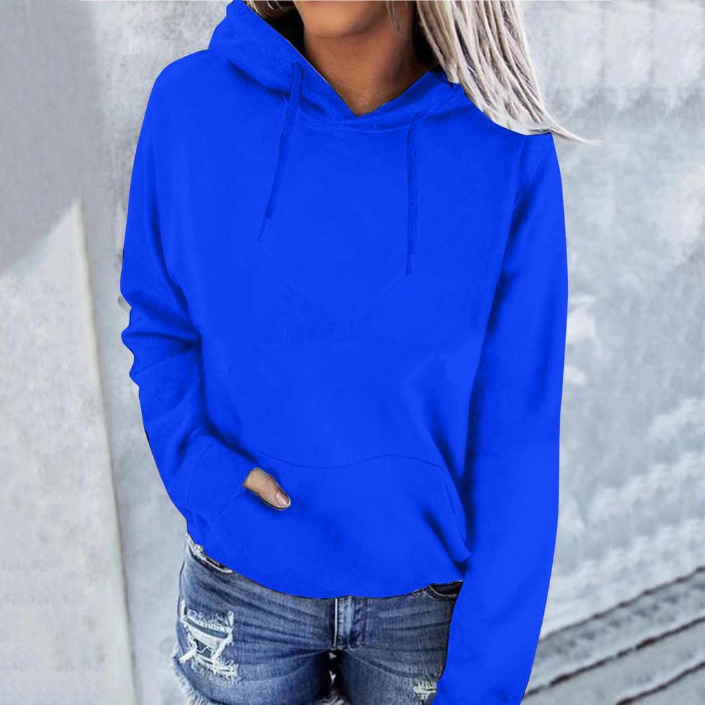 Women's Autumn/Winter Plus Velvet Loose Hooded Sweatshirt 2023