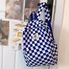 Schoolbags For Females Middle High School Students Ins Style Girls' Backpacks  Girls' Checkerboard Backpacks Five Colors Optional