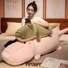 Large Soft Crocodile Throw Pillow Plush Toy Doll Green Crocodile Doll Girl Soothing Long Throw Pillow