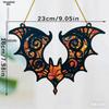 1 Stück Acryl-Fledermaus-Hängedekoration Buntglas-Effekt Gotisch Halloween Fensterdekoration Bunter Sonnensammler, Vier Jahreszeiten Dekoration