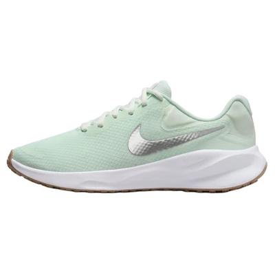 Revolution 7 Barely Green White Platinum Tint Metallic Silver Women's Sneakers FB2208-303