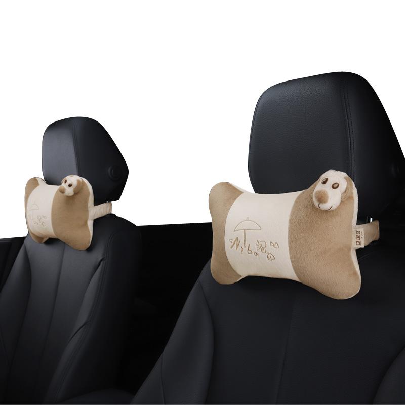 ICAROOM Car Headrest Neck Pillow, Hollow Cotton Car Cushion, Cartoon Car Bone Pillow NB-103KT