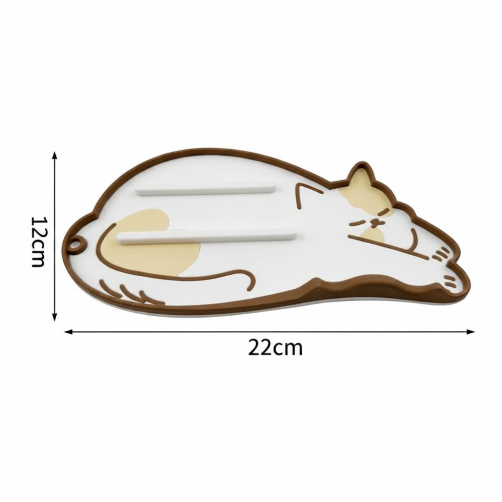 Heat Resistant Pot Lid Holder Non-slip Chopstick Holder Soft Spoon Holder Mat Kitchen Countertop