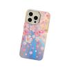 Electroplated laser flower suitable for iphone16E mobile phone case matte IMD Apple 15promax anti-drop 14