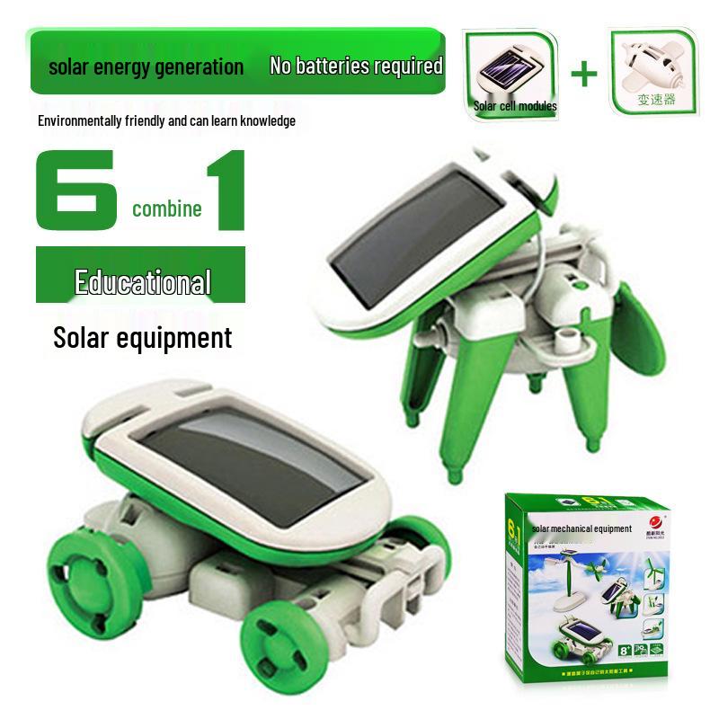 6-in-1 DIY Solar Robot Science Kit for Kids