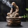 Creative Ceramic Gilded Iron Glaze Formless Zen-inspired Incense Burner Chinese Retro Style Split Design Tea Ceremony Decoration