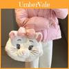 The Aristocats Cartoon Plush Backpack With Embroidered Details For Girls And Teens