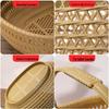 Imitation Bamboo Handheld Fruit & Veggie Basket for Outdoor Use