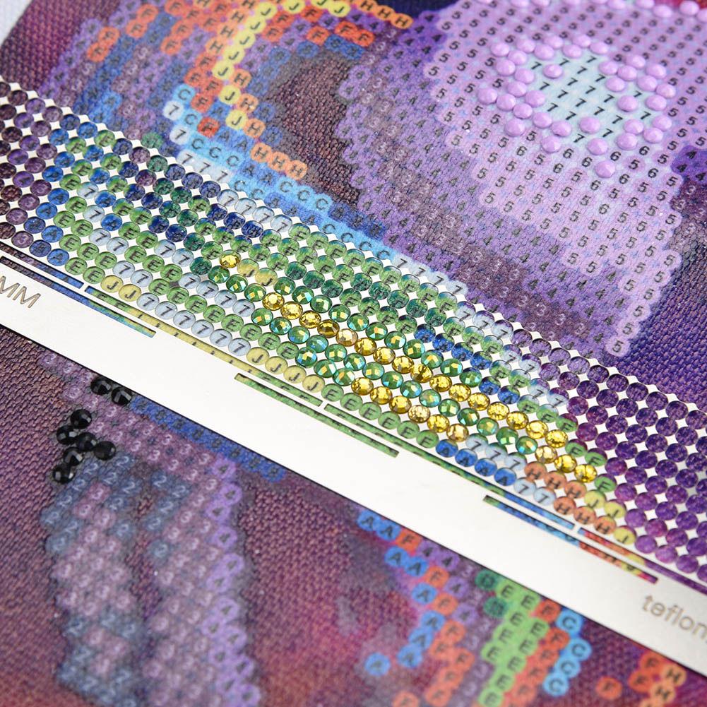 432 Holes Diamond Painting Ruler Metal Diamond Embroidery Mesh Ruler Auxiliary Dot Tools