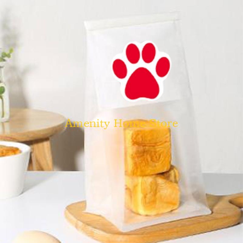 F26C 500pcs Paw Print Stickers Dog for Cat Labels Sticker for Laptop Reward Teacher Student Stationery