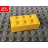 100pcs Lot MY OWN CREATION Blocks Vibrant White Red Black Brick 2x4 3001 City Miniature Learning Building Blocks Playthings Children Present