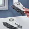 1pc 2-in-1 Window Track & Grout Cleaning Brush - Stiff Bristles, Handheld Cleaner for Sliding Door Tracks, Window Sills, Seals - Durable Plastic