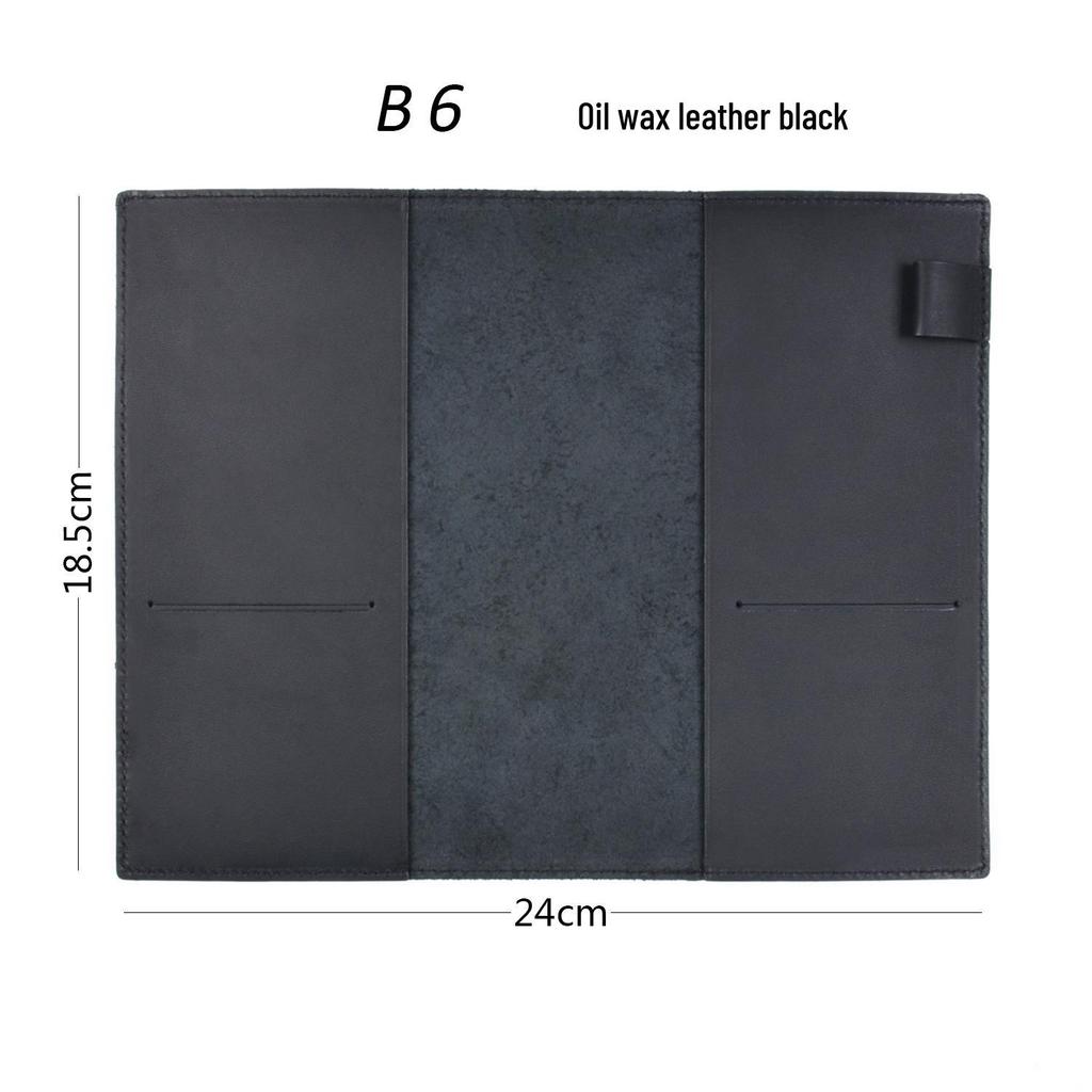 Genuine Leather A5/A6/B6 Notebook Cover - Top Layer Vegetable Tanned Protective Envelope Case