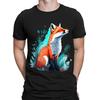 Fox Sitting Animal Lovers Gift Funny Novelty Mens Womens T-Shirts Tee Top #DNE