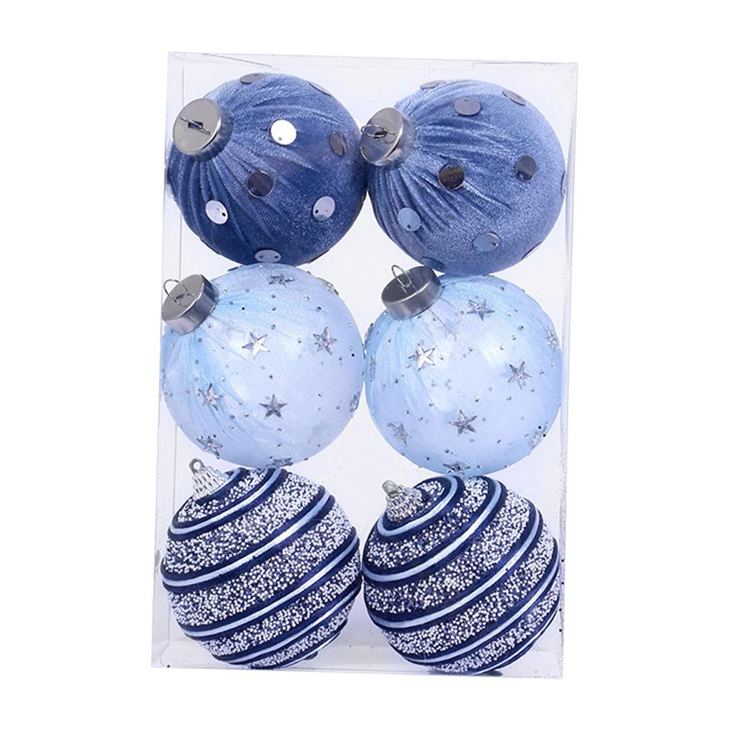 6Pcs Christmas Ball Ornaments Christmas Ornaments Christmas Decor Thoughtful Gift Hanging Ornaments for Anniversaries Holiday
