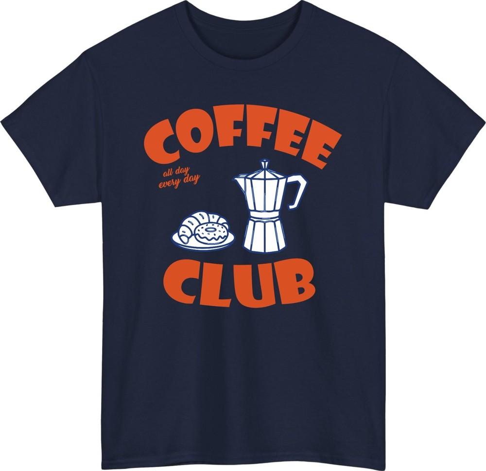 Coffee Club Vintage T Shirt Coffee Lover Unisex Tee Funny Foodie Y2K Top S