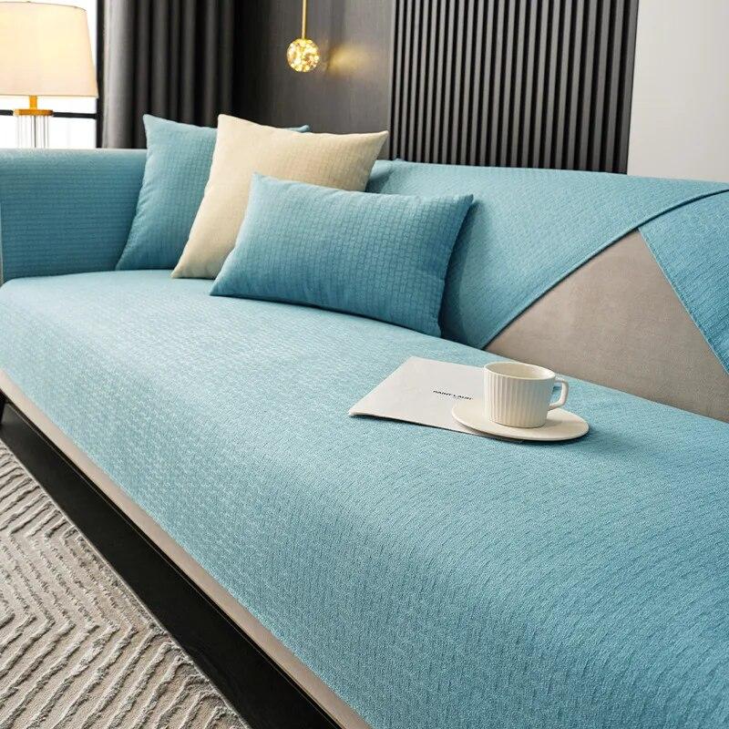Non-Slip Chenille Sofa Cover Nordic Modern Universal Seat Cushion Towel Four Seasons Simple Design