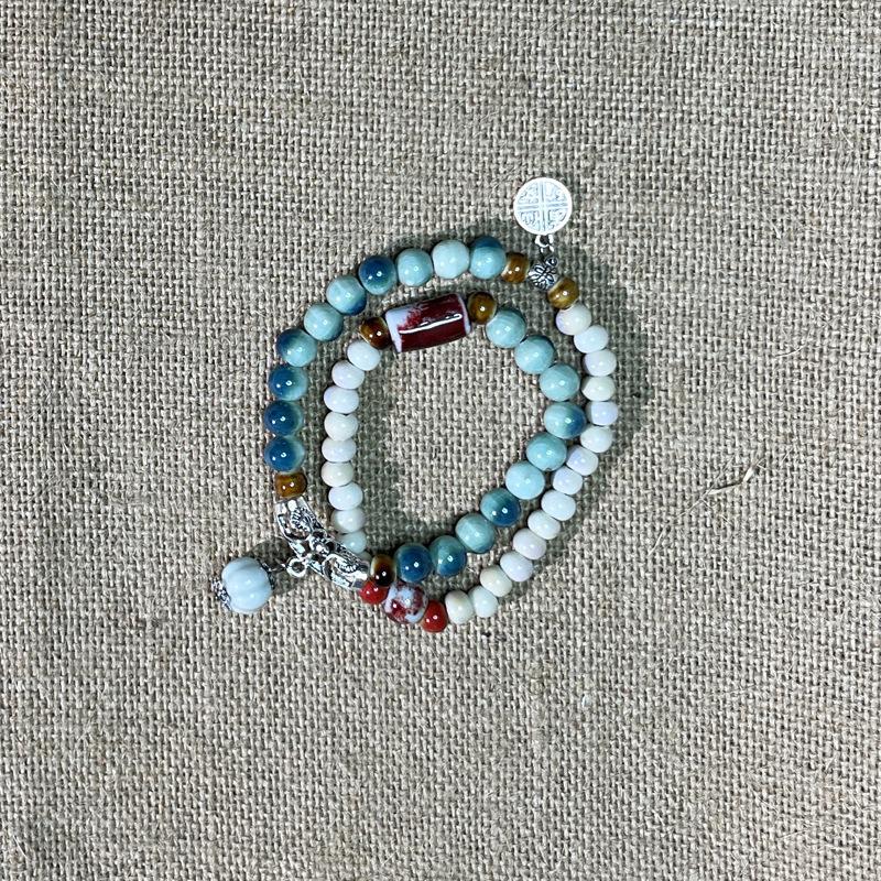 Ceramic Bracelet Chinese Retro Beaded Bracelet Boho Style Fashion Accessories