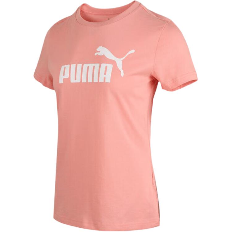 

Puma Fashionable Comfortable Soft Versatile Short Sleeve Regular T-Shirt Women Tops Pink 688938-18 S