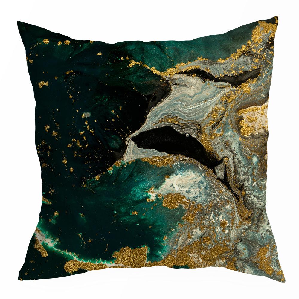 

Продажа Зеленый Мрамор Абстрактный Принт Персиковая Кожа Бархатная Наволочка Автомобиль Диван Прикроватная Подушка Чехол 45 * 45Cm without pillow core