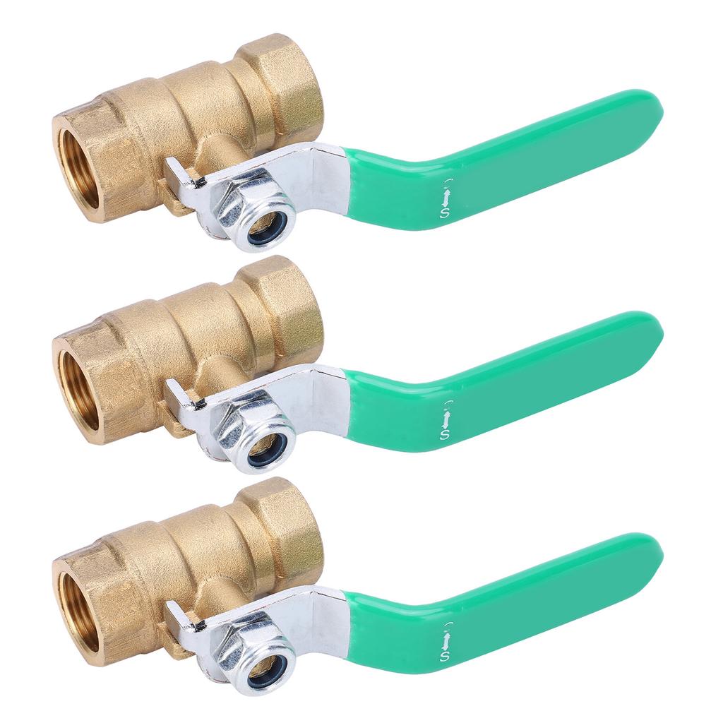 38in Brass Ball Valve Double Corrosion Resistant Female Thread Water Pipe Ball Valve