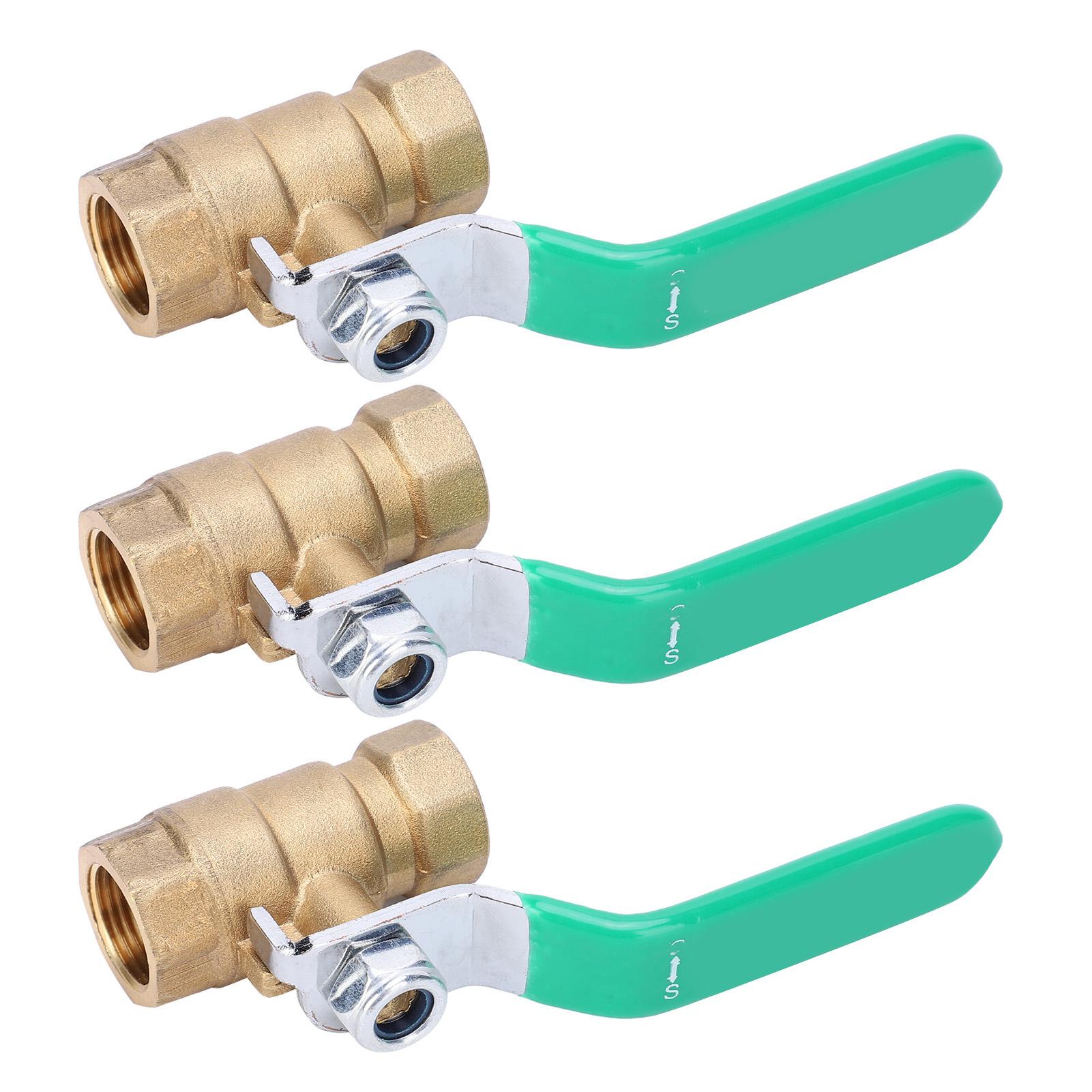 

38in Brass Ball Valve Double Corrosion Resistant Female Thread Water Pipe Ball Valve