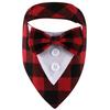 Tanpopo Dog Tuxedo Formal Wedding Bandana Bow Tie Birthday Costume Adjustable Pet Party Attire Valentines Outfit Cosplay Collar