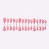 30 Tablets Starfish and Shells Handmade Summer 3D Nails Wearable Manicure with Diamonds Pink Bow Press-On Nails Detachable