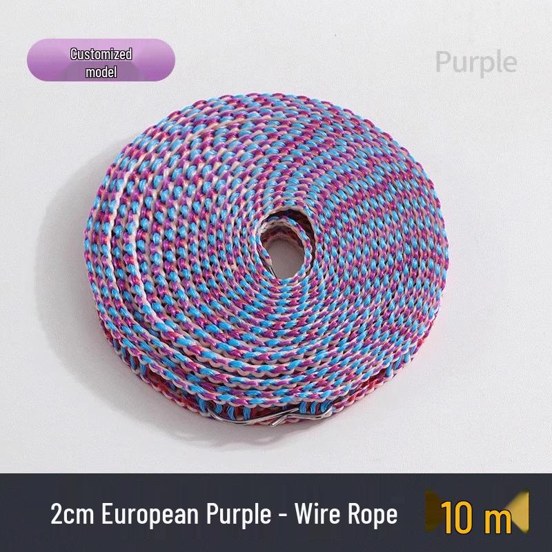 Windproof Non-Slip Clothes Drying Rope for Indoor/Outdoor Use