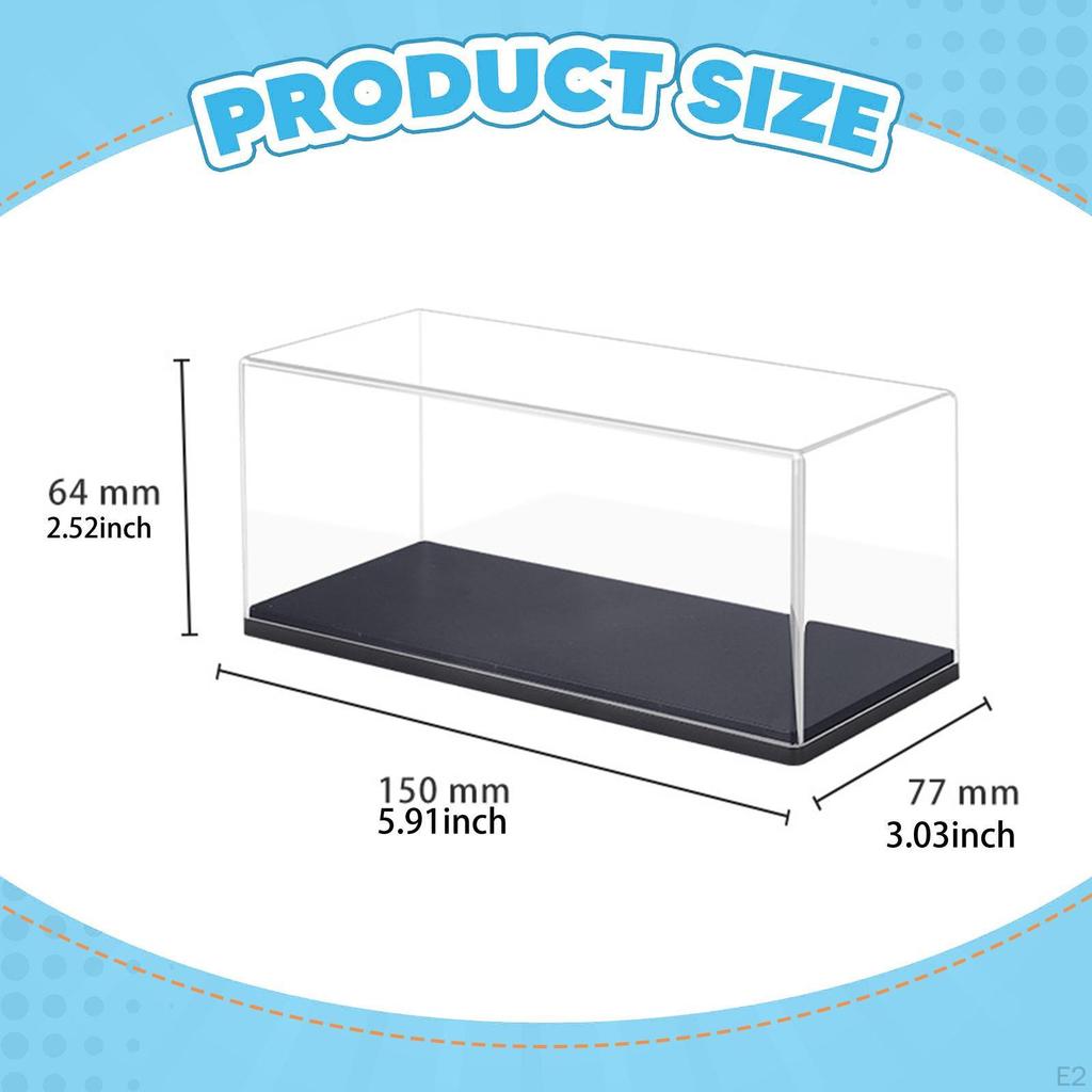 Acrylic Model Car Display Case Box 1/43 Protection Organizer Dustproof Transparent Showcase