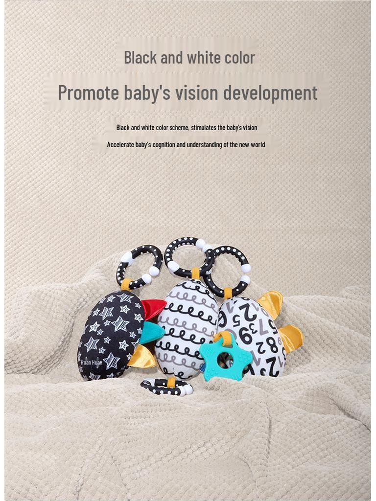 Aipinqi Baby Stroller Hanging Toy with Teether Rattle for Visual Development