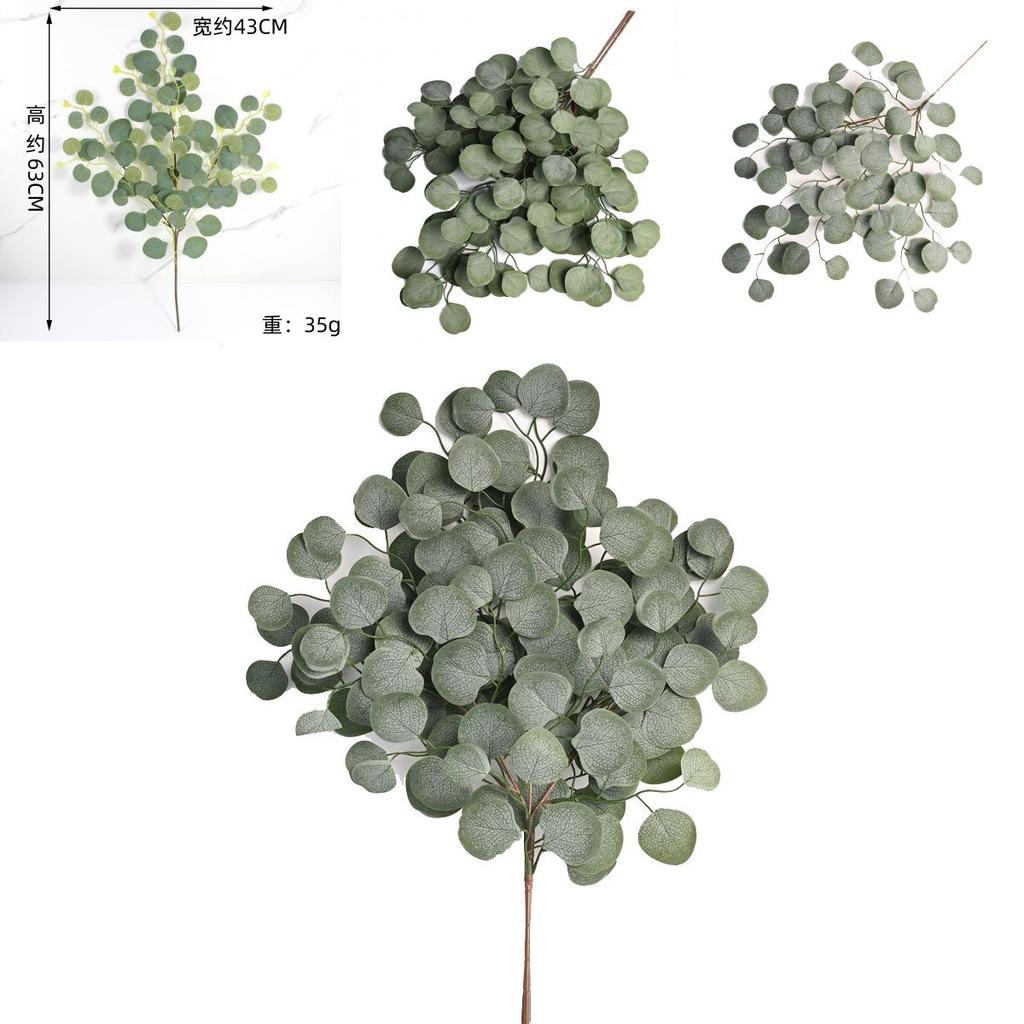 Faux Eucalyptus Flower Display With Handpainted Details For Home Decor And Event Decoration