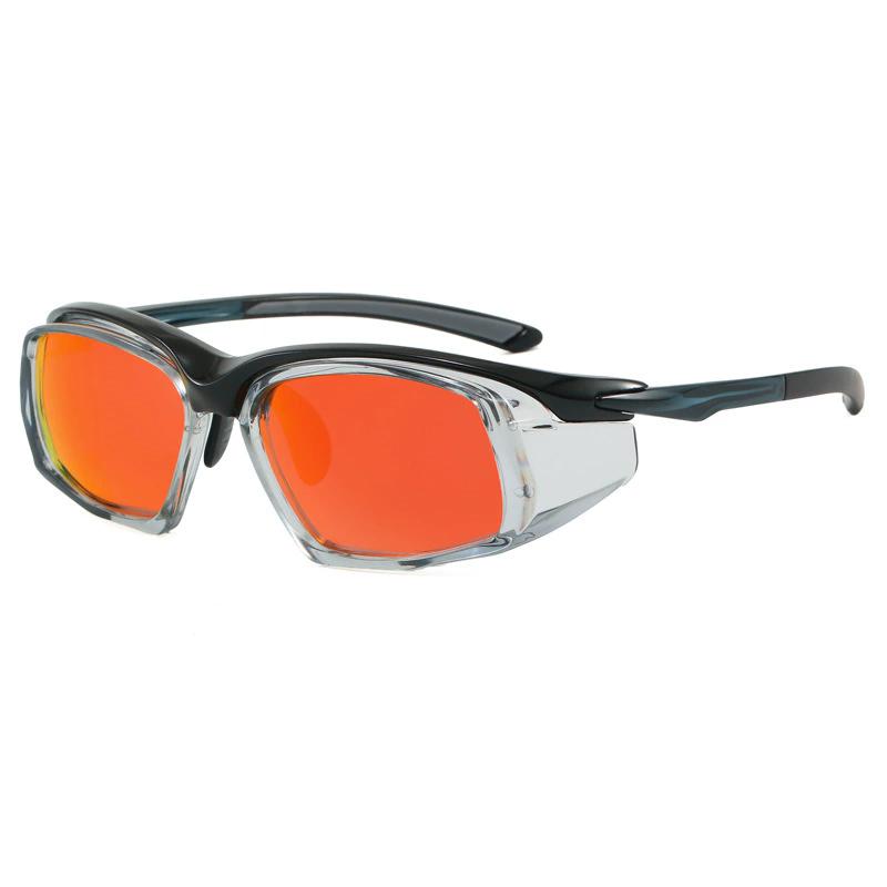 Men's Cycling Riding Sports Polarized Sunglasses Windproof Rainproof Dustproof Eye Protective Safety Goggle With Myopia Lenses