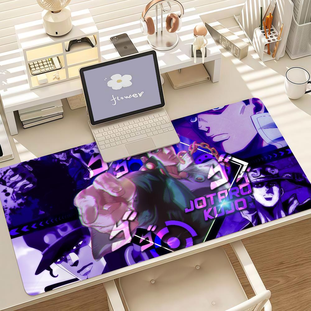 Anime J-JoJo Jolyne Cujoh Mouse Pad Anti Slip Rubber Edge Locked Thickened Laptop Gaming Desk Mat