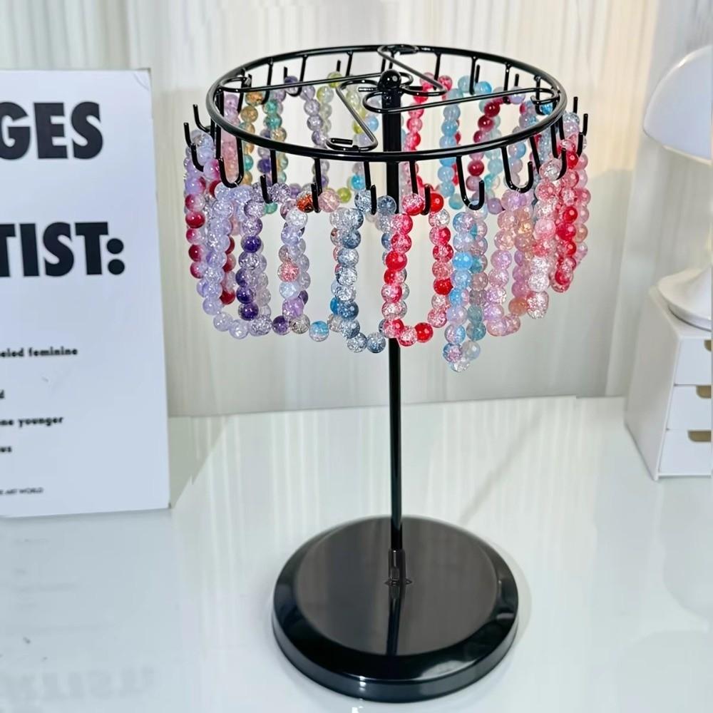 Rotating Jewelry Display Stand Removable Necklace Holder Jewelry Storage Rack Home Organizer