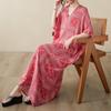 Short Sleeve Plus Size Cotton Vintage Dresses for Women Casual Loose Maxi Long Summer Beach Dress