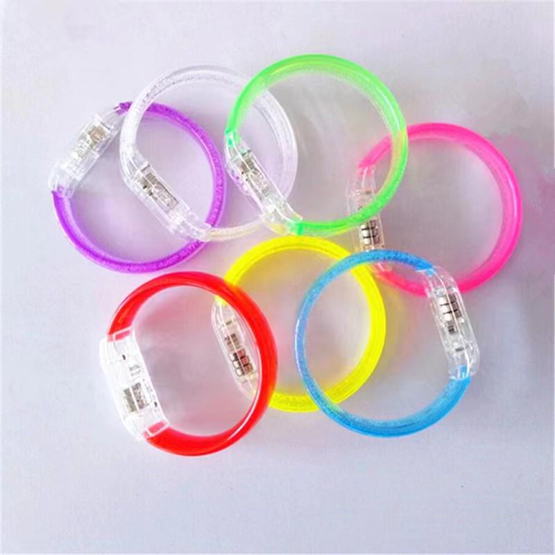 LED Luminous Acrylic Bracelet with Printed Logo for Events and Concerts
