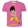 2025 Anime Dbz Dragon Ball Wukong, Saiyan Novelty Fashion Trend Cosplay Clothes T-shirt Short Sleeve