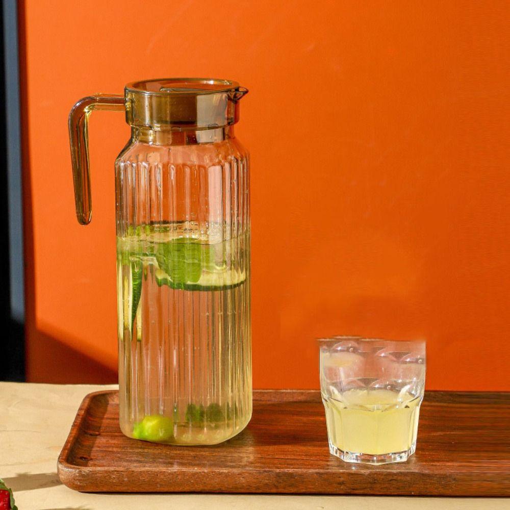 Heat Resistent Water Pitcher 1100ml Iced Tea Pot Drinkware Cold Water Kettle  Hotel