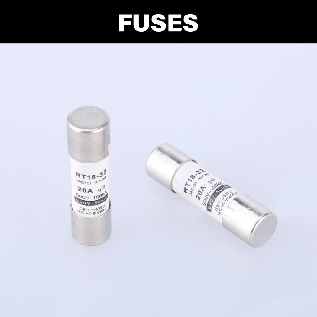 Pack Of 10 Ceramic Metal Neozed Fuse Inserts set Neozed Fuses set Neozed Fuse Cartridges set for Electrical Protections