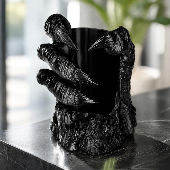 Small Sculptures for Shelf Display Claw Cup Holder, Funny 3D Printed Drink Stand, Creative Desk Organizer Gift Ideas All Ages Cans Bottles,