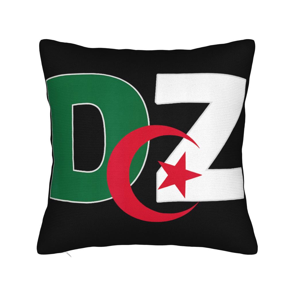DZ Algeria Algerian Flag Pillow Cover Merchandise Soft Cushion Cover Decorative  Pillow Case Cover Home Multi Size