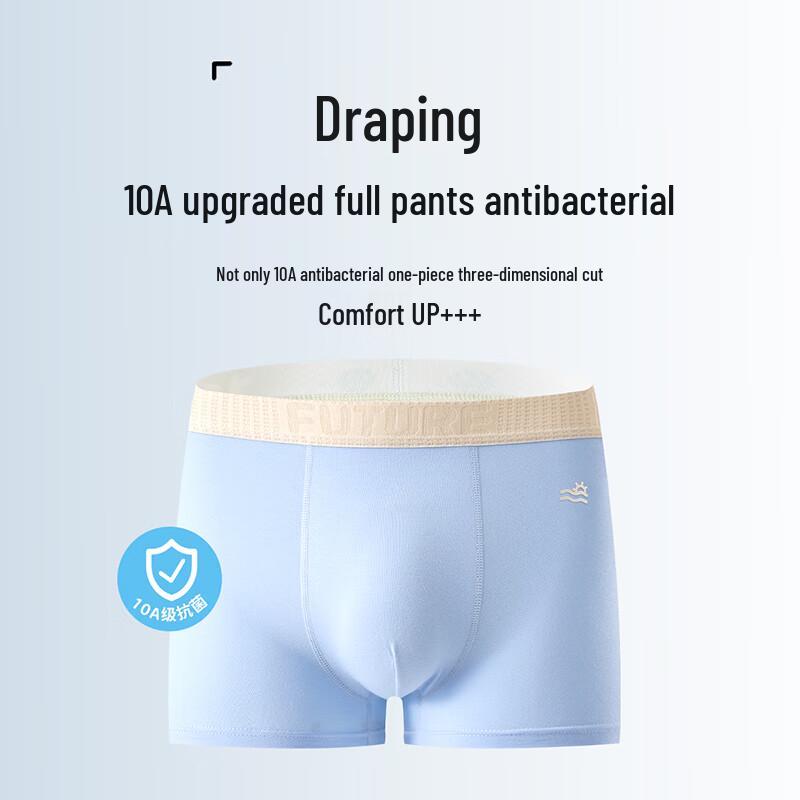 Fenteng Teen Boys' Pure Cotton Antibacterial Boxer Briefs