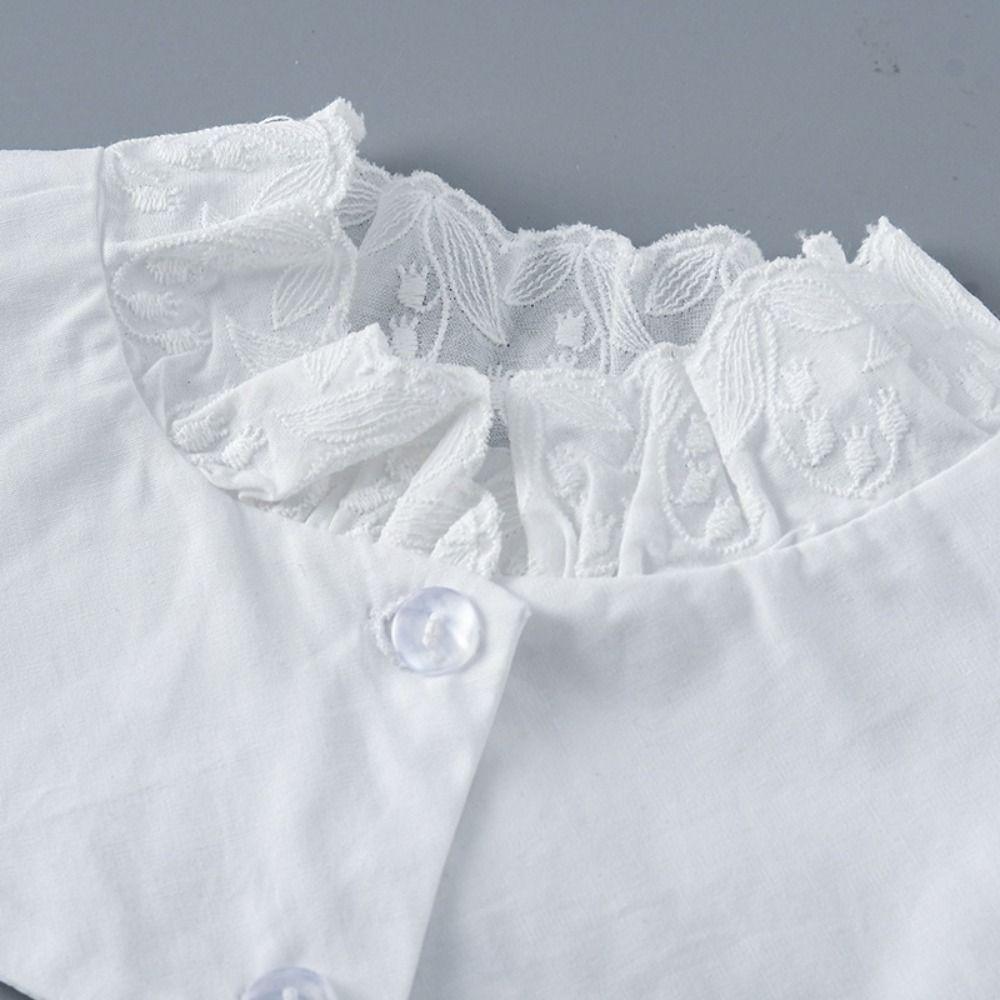 Women Shirt Collar Vintage Top Neckwear Ties New Lapel Fake Collar